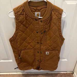 Carhartt Tan Quilted Vest